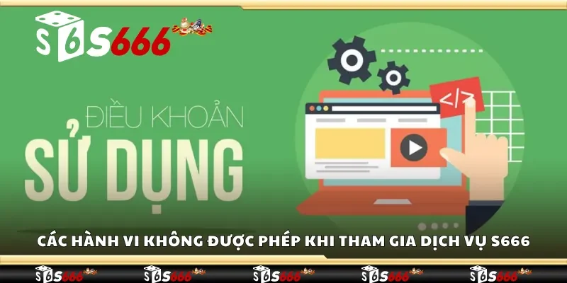 Hành vi bị cấm khi sử dụng dịch vụ của S666 Các hành vi không được phép khi tham gia dịch vụ S666