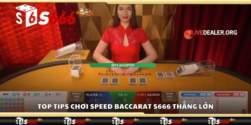 Khám phá top tips chơi Speed Baccarat S666 thắng lớn