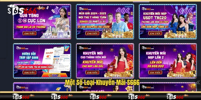 Một số loại khuyến mãi S666